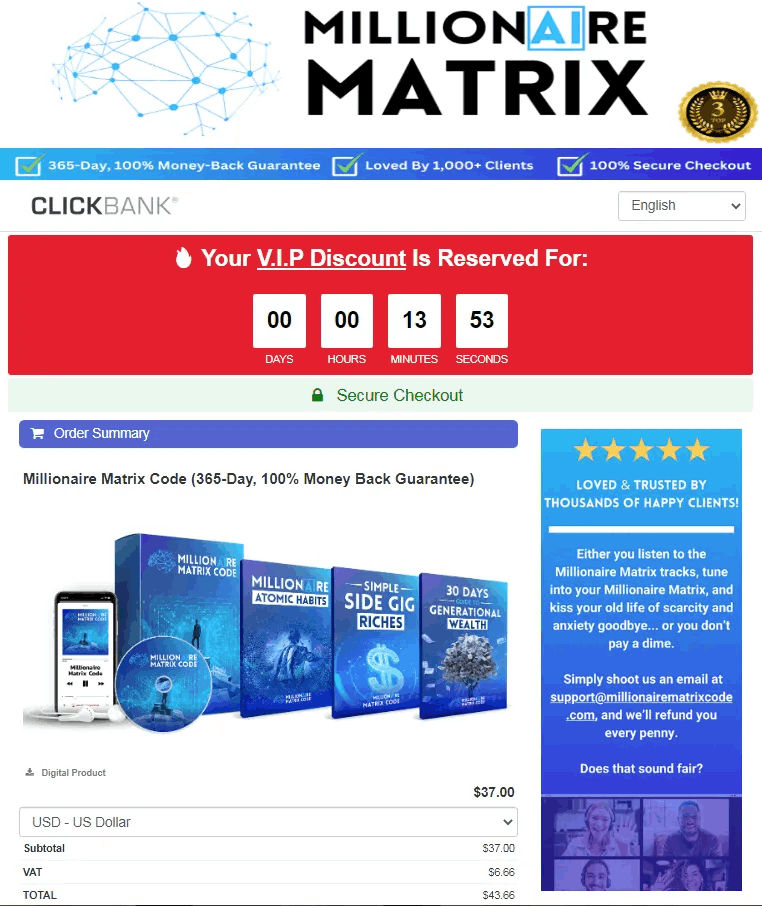 Millionaire Matrix Code